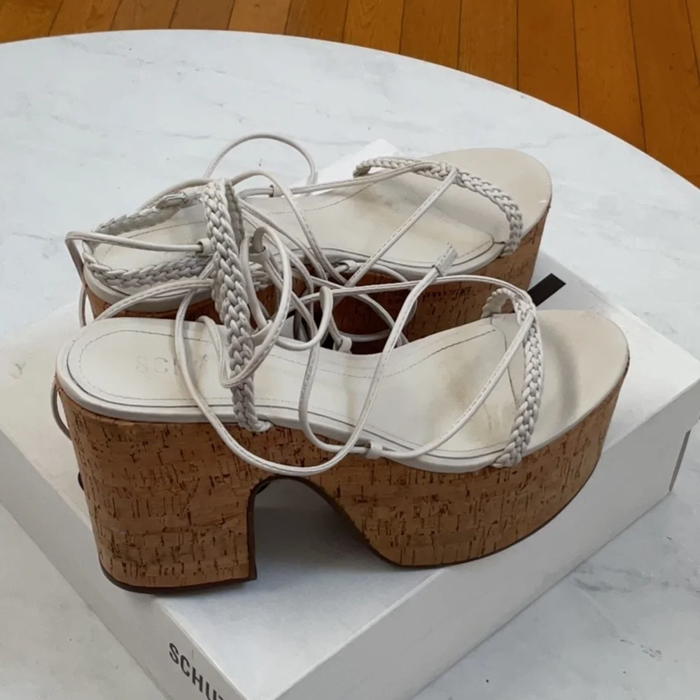 Schutz Maxima Citout Platform on Pearl, Size: 8.5